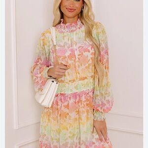 29.) Fate Pastel Floral Midi Dress